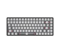 Yklhsocneg Clavier mécanique 84 touches remplaçable à chaud 3 modes Bluetooth 2.4G sans Kit de clavier mécanique personnalisé noir