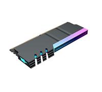 Yklhsocneg Ddr5 Clé USB pour dissipation de la chaleur et synchronisation de la lumière ARGB Accessoires informatiques Châssis Radiateur, Noir