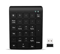 Yklhsocneg Mini clavier numérique USB 2,4 G sans 27 touches multifonction pour ordinateur de bureau, ordinateur portable, tablette