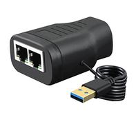 Yklhsocneg Répartiteur réseau CAT7 RJ45 1 vers 2 connecteurs réseau en T pour ordinateur, TV, décodeur, routeur