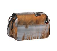YKLJG Jolie trousse à crayons avec 2 compartiments zippés, grande capacité pour l'école, les voyages et le bureau, Chasse Flying Wild Duck 3, Taille unique, Cartable