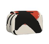 YKLJG Monorail Trousse à crayons avec 2 compartiments zippés, grande capacité pour l'école, les voyages et le bureau, Imprimé Karaté Hommes, Taille unique, Cartable