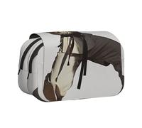 YKLJG Monorail Trousse à crayons avec 2 compartiments zippés, grande capacité pour l'école, les voyages et le bureau, Karaté pour homme, Taille unique, Cartable