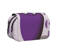 YKLJG Trousse à crayons avec 2 compartiments à fermeture éclair - Grande capacité - Pour l'école, les voyages et le bureau, Aubergine, Taille unique, Cartable