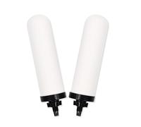 YKMGON Lot de 2 bougies filtrantes à eau en céramique de 17,8 cm, filtres de rechange avec charbon actif pour système de filtre à eau par gravité, systèmes de filtration de refroidisseur d'eau.