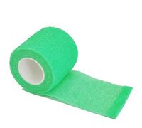 YKMYXZ, 1 rouleau de bandage de gaze 2,5/5/10 cm x 4,8 m, auto-adhésif, respirant, élastique, for la fixation des doigts, des poignets et des jambes(Green 2,10cmX4.8m)
