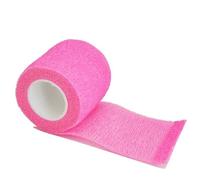 YKMYXZ, 1 rouleau de bandage de gaze 2,5/5/10 cm x 4,8 m, auto-adhésif, respirant, élastique, for la fixation des doigts, des poignets et des jambes(Pink 2,15cmX4.8m)