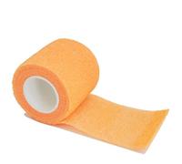 YKMYXZ, 1 rouleau de bandage de gaze 2,5/5/10 cm x 4,8 m, auto-adhésif, respirant, élastique, for la fixation des doigts, des poignets et des jambes(Orange 2,10cmX4.8m)