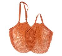 YKMYXZ, 1 Sac de Courses réutilisable, Sac en Filet Portable, Sac de Rangement for Fruits et légumes, Sac en Maille Pliable en Coton écologique, for fourre-Tout(Orange 09,L 25x35x38cm)