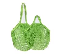 YKMYXZ, 1 Sac de Courses réutilisable, Sac en Filet Portable, Sac de Rangement for Fruits et légumes, Sac en Maille Pliable en Coton écologique, for fourre-Tout(Green 06,L 25x35x38cm)