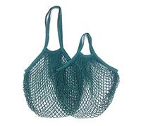 YKMYXZ, 1 Sac de Courses réutilisable, Sac en Filet Portable, Sac de Rangement for Fruits et légumes, Sac en Maille Pliable en Coton écologique, for fourre-Tout(Dark Green 15,L 25x35x38cm)