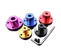 YKMYXZ, Accouplement à bride, accouplement à bride rigide, 1 pièce, accouplement en alliage, guide moteur, coupleur d'arbre, connecteur moteur, accessoires d'imprimante 3D(Black,3mm)