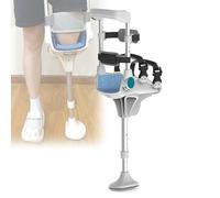 YKMYXZ, Alternative aux béquilles, béquilles de genou antidérapantes, support de mobilité des jambes for adultes et personnes âgées, blessures, fracture de la cheville(Left Leg)