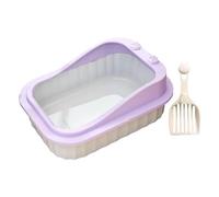 YKMYXZ bac à litière, Bac à litière ouvert for chaton, toilettes for chat, bac à litière for chat avec bac à litière haut côté for chat, bac à litière for chat(Violet)