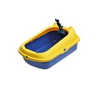 YKMYXZ bac à litière, Bac à litière ouvert for chaton, toilettes for chat, bac à litière for chat avec bac à litière haut côté for chat, bac à litière for chat(Blue)