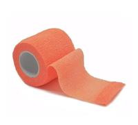 YKMYXZ, Bandage élastique auto-adhésif coloré de 4,8 m for le sport, for les genouillères, les doigts, les chevilles, les paumes et les épaules(Bright orange,2.5cm X 4.8m)