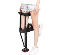 YKMYXZ, Béquille de genou réglable mains libres, télescopique à une jambe, support de mobilité du genou réglable en hauteur for les fractures de la cheville, charge maximale 220 lb(Right)