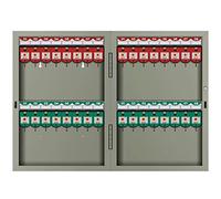YKMYXZ, Boîte à clés Murale (capacité: 24/32/48/72/96/120clés); Armoire à clés en Option; boîte à clés sécurisée en Acier Peint avec étiquettes colorées.(32 Keys)