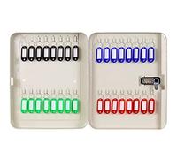 YKMYXZ, Boîte à clés Murale décorative Multi-capacités avec étiquettes colorées, Organiseur de Rangement for hôtel, Armoire à clés en Acier(32 Keys)