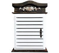 YKMYXZ, Boîte à clés Murale Vintage avec Porte, décoration délicatement sculptée