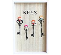 YKMYXZ, Boîte à clés, Petit Support de Rangement for clés de Style Minimaliste Moderne, Suspension Murale Art déco(Primary Color B)