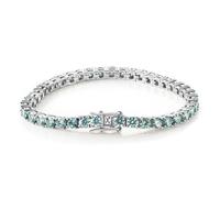 YKMYXZ, Bracelet de tennis en Moissanite pour les femmes Bracelet en diamant bleu de couleur D VVS1 Bracelet en argent sterling S925 Bracelet en Moissanite, 6.5 ».(Silver,5mm)