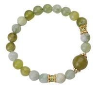 YKMYXZ, Bracelet en Jade for hommes et femmes, perles extensibles, vert, mauvais œil, Style Vintage, bijoux décoratifs