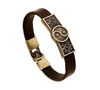 YKMYXZ, Bracelet Taiji Bagua Yin Yang vintage en PU
