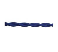 YKMYXZ, Câble d'alimentation for suspension de 1 mètre, 2 fils de couleur, 0,75 mm, câble flexible torsadé vintage, fil électrique tressé textile(T13)
