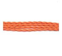 YKMYXZ， Câble électrique industriel tressé en coton recouvert de tissu, 5 mètres, 2 x 0,75 mm(Orange)