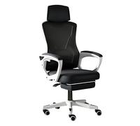 YKMYXZ, Chaise de Bureau Ergonomique, Dossier Haut avec accoudoirs rabattables à 90°, réglable en Maille Respirante for Le Bureau à Domicile