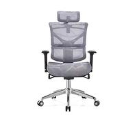 YKMYXZ, Chaise de Bureau Ergonomique et Simple, Chaise Gamichair, Confortable for Salle d'étude, Chaise pivotante relevable, Chaise à Dossier/Rouge(Grey)