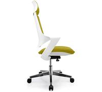 YKMYXZ, Chaise de Bureau Gamichair, Zero Chair, avec Dossier Haut for Jeux vidéo, Soutien Lombaire réglable, Blanc et Rouge(White Green)