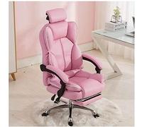 YKMYXZ, Chaise Zero, Chaise de Jeu pivotante, Chaise de Bureau à Dossier Haut for Jeux, Chaise for PC avec Support Lombaire réglable/Rose(Pink)