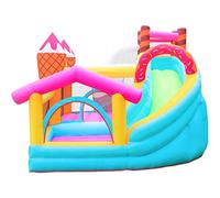 YKMYXZ, Château gonflable en matériau épais, maison de rebond gonflable, coussin d'air, grande glissière d'eau gonflable, s'installe en quelques secondes