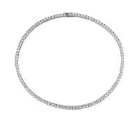 YKMYXZ, Collier Moissanite de 5 mm, chaîne de couleur D VVS1, collier de diamant de clarté, collier de tennis en argent sterling 925 for hommes et femmes avec certificat(51cm)