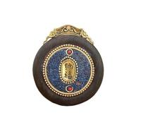 YKMYXZ, Collier Pendentif en ébène Thangka Fait Main au Népal, Zhaocai, Bijou Bouddhiste(Only Pendant 2)