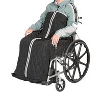 YKMYXZ, Couvertures chaudes for les jambes et le bas du corps, ajustement universel for les fauteuils roulants(Black)