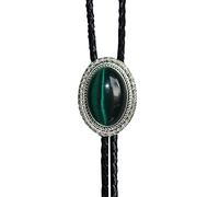 YKMYXZ cravate à lacets， For Hommes Femmes Vintage Opale Dentelle En Relief - Casual Hip Hop Cravate Américaine En Cuir Bola Cravate Corde