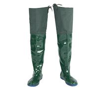 YKMYXZ, Cuissardes de pêche Cuissardes en PVC, Bottes imperméables for la pêche, la Transplantation et l'élevage en Plein air for Hommes et Femmes(Green1,9 UK)