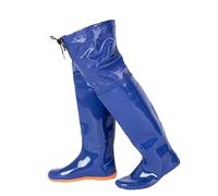 YKMYXZ, Cuissardes de pêche imperméables en PVC Bleu - 60 cm - Bottes Hautes for Adultes - Convient for la pêche(10)