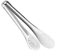 YKMYXZ, Cuisson en acier inoxydable, cuisson au gril, verrouillage des aliments avec poignée ergonomique, pince