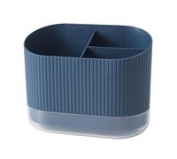 YKMYXZ, Égouttoir à couverts avec 3 compartiments et bloc à couteaux(Blue)
