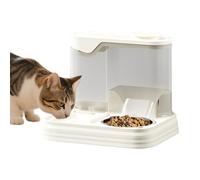 YKMYXZ Ensemble Distributeur Automatique de Nourriture et d'eau for Chat Chien | Gamelles for Animaux Compagnie, for la Maison Les Vacances(Beige)