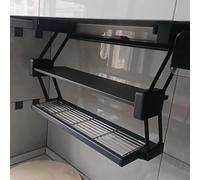 YKMYXZ, Étagère à épices de 40 à 91 cm de Large, Facile d'accès, à Suspendre sous Un Meuble, for la Vaisselle et Les épices(W 61cm (24"))