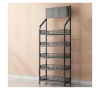 YKMYXZ, Étagère à snacks de supermarché à 4 ou 5 niveaux, présentoirs de vente au détail, organisateur de snacks commerciaux for la maison, les supérettes et les cuisines(Black 165,60x27cm/23.6x10.6in