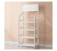 YKMYXZ, Étagère à snacks de supermarché à 4 ou 5 niveaux, présentoirs de vente au détail, organisateur de snacks commerciaux for la maison, les supérettes et les cuisines(White 140,60x27cm/23.6x10.6in