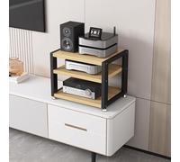 YKMYXZ， Étagère de Rangement d'angle for Lecteur de disques vinyles stéréo à 3/4 Niveaux, Peu encombrante(3 Tier)