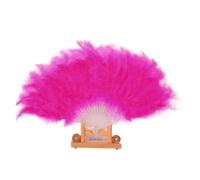 YKMYXZ, Éventail de Plumes d'autruche colorées, 1 pièce, Plumes moelleuses, à Main, for célébration, Mariage, Danse, Spectacle sur scène, Accessoires de décoration d'halloween, Artisanat(Hot)