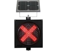 YKMYXZ, Feu de signalisation Solaire à LED avec télécommande, feu Stop/Marche 2 en 1 Rouge/Vert, feu de signalisation Industriel IP65, for Routes et péages